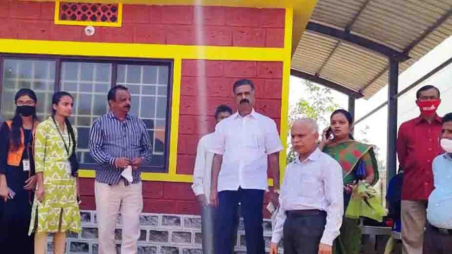 250221 MLA Halappa Visit Idira Gandhi College 1