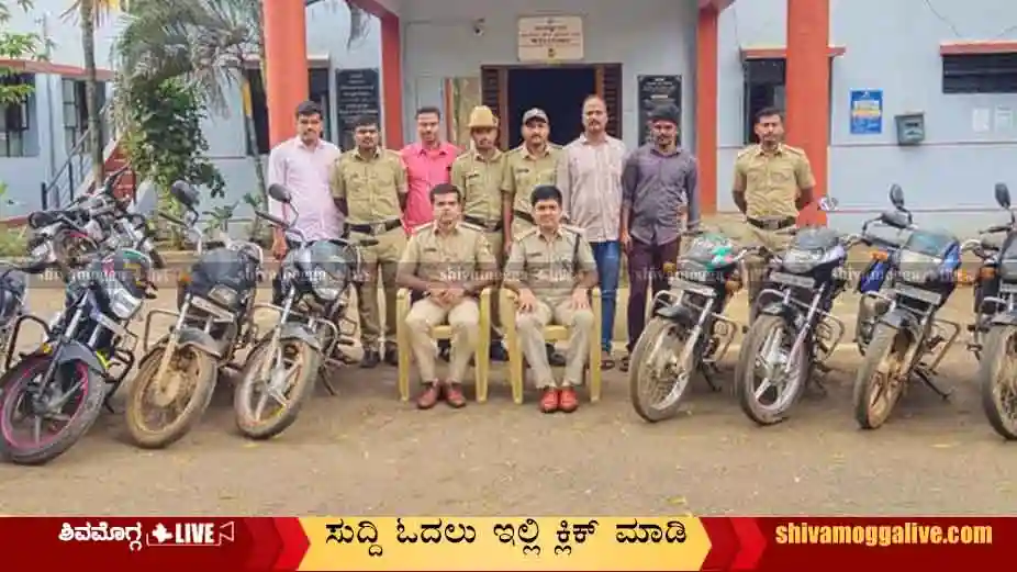 Shikaripura-Bike-thief-Arrest-in-by-police