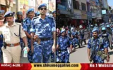 RAF-Police-route-march-in-Shimoga-ahead-of-election