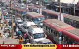 Traffic-Jam-during-Narendra-Modi-Programme-in-Shimoga