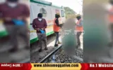 Railway-Police-Rescue-a-woman-in-Shimoga
