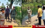 Chikkamagaluru-SP-Uma-Prashanath-Visit-Bhadra-Canal-at-Lakkavalli