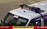 Police-Van-Jeep-at-Shimoga-Nehru-Road