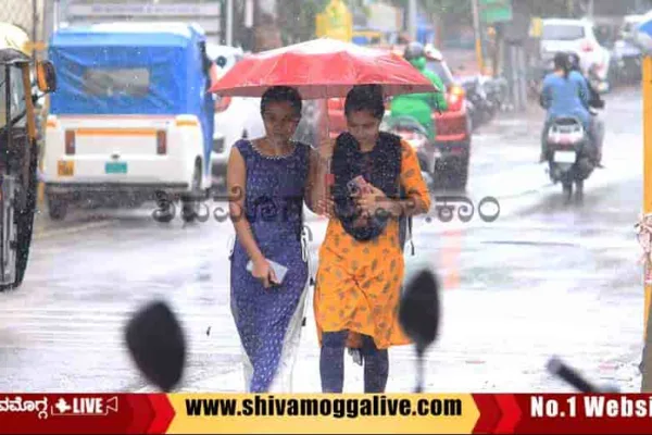 Two-Young-Ladies-walk-holding-umbreall-in-Rain