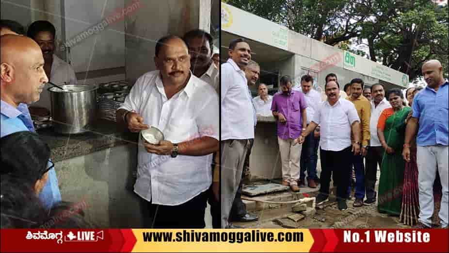 Congress-President-HS-Sundaresh-Visit-indira-Canteen