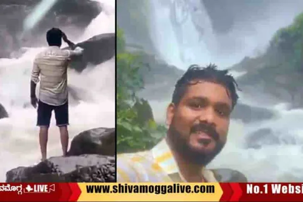 Bhadravathi-Sharath-at-Arishinagundi-Falls