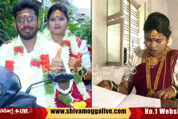 Bride-writes-exam-at-Kamala-Nehru-College-soon-after-the-marriage-in-Shimoga.webp