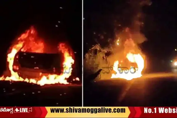 car-incident-near-mandagadde-in-Shimoga-thirthahalli-road