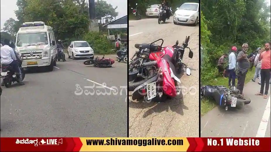 Three-Bike-incident-at-Veerannana-Benavalli-in-Shimoga-Ayanur-road.