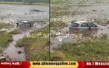 181123 Car rushes to lake near Ripponpete in Hosanagara