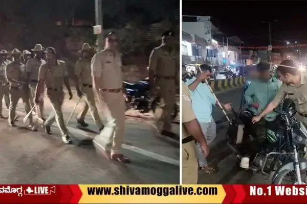 Area-Domination-Patrolling-by-police-in-Shimoga-district