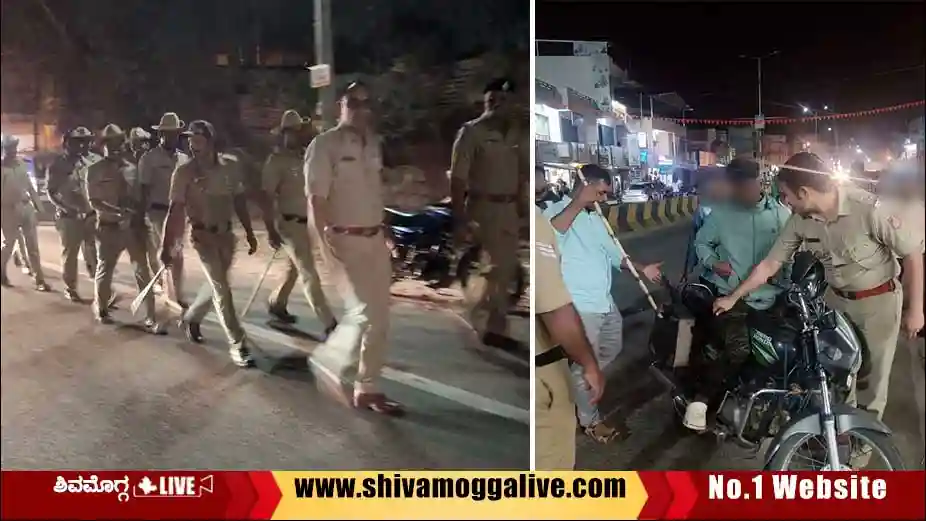 Area-Domination-Patrolling-by-police-in-Shimoga-district