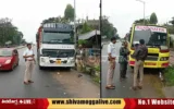 Traffic-police-files-case-for-parking-heavy-vechiles-on-road-side