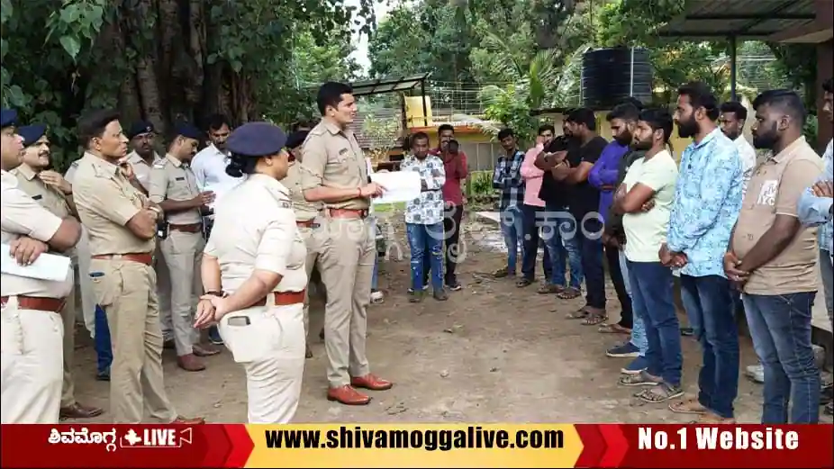 Rowdy-Parade-in-shimoga-by-SP-Mithun-Kumar-IPS