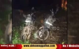 two bikes mishap near sampigehalla in kumsi limits.