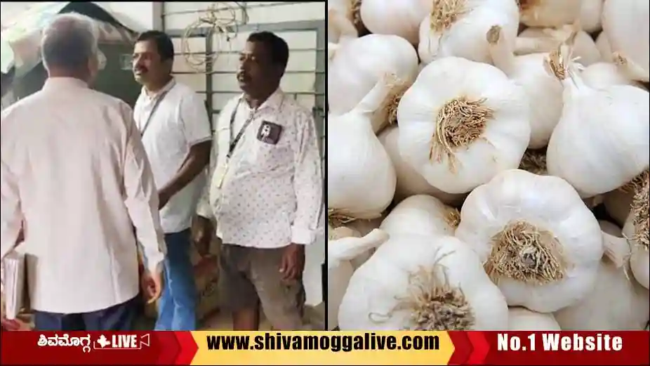 FSSAI-officials-raid-for-china-garlic-in-shimoga