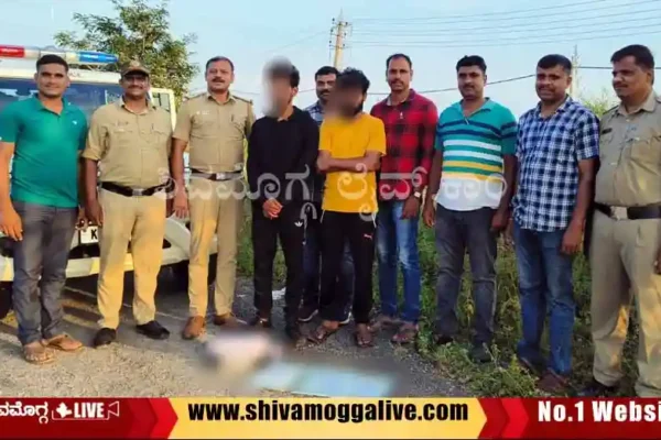 One-arrest-by-Shimoga-rural-police-at-Kuvempu-Nagara.