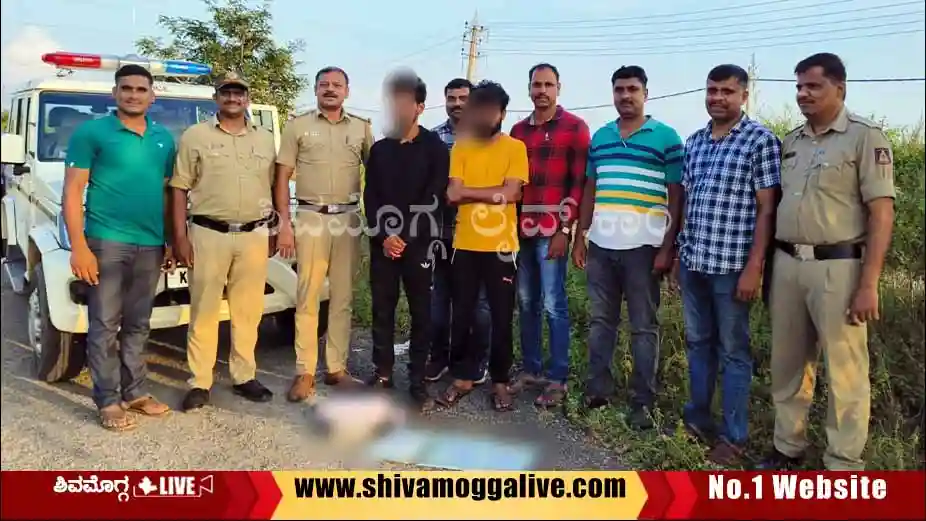 One-arrest-by-Shimoga-rural-police-at-Kuvempu-Nagara.