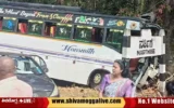 Chamarajanagara-Tour-Bus-mishap-at-hosanagara