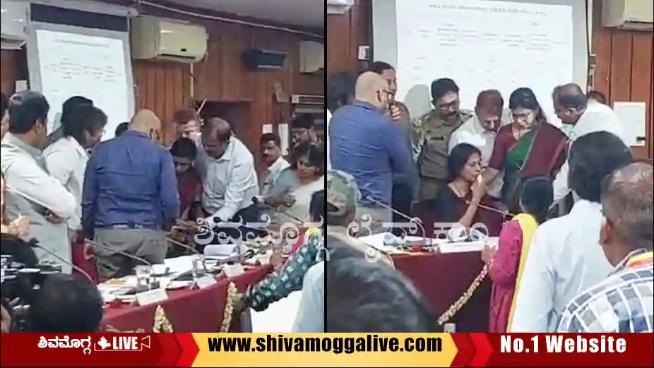 ಸಭೆಯಲ್ಲಿ ದಿಢೀರ್ ಅಸ್ವಸ್ಥರಾದ IAS ಅಧಿಕಾರಿ, ತಕ್ಷಣ ಆರೈಕೆ ಮಾಡಿದ ಡಾ.ಸರ್ಜಿ 2 IAS-officer-BB-Kaveri-ill-during-ZP-KDP-Meeting