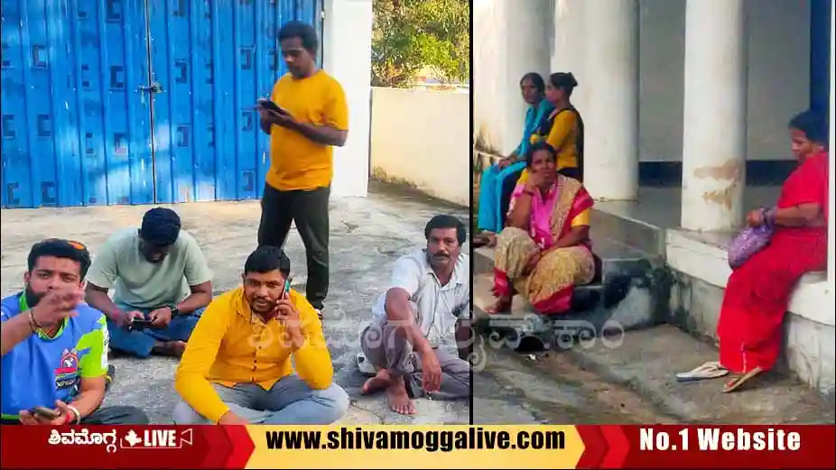 Bhadra-Dam-out-source-employees-protest