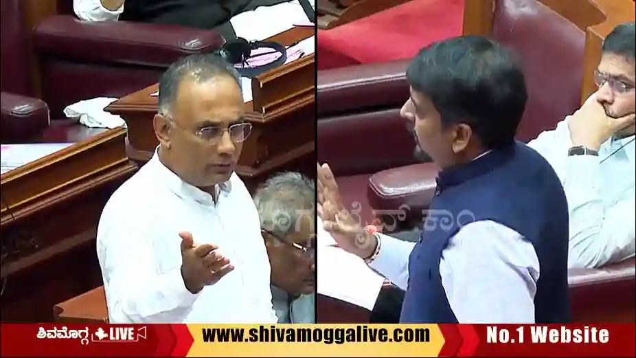 DS-Arun-and-minister-dinesh-gundurao-at-belagavi-session