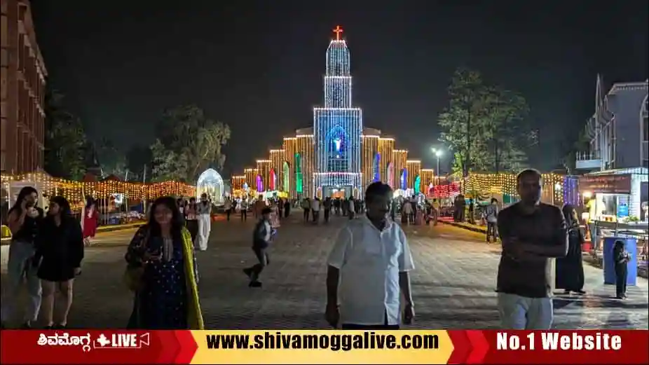 241224 Christmas at Sacred Heart Church in Shimoga city