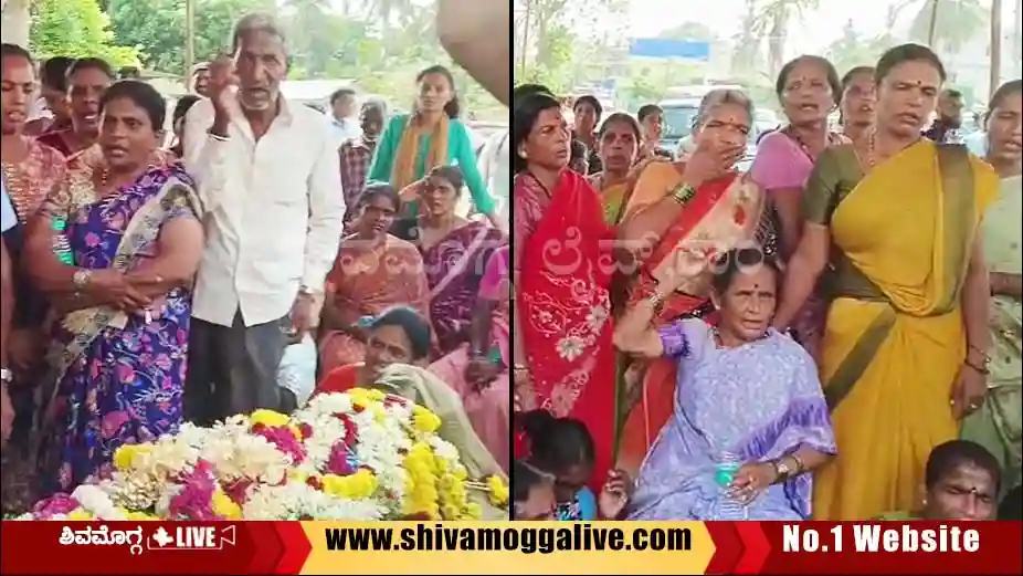 Ashwini-Death-case-family-members-protest-at-junction-in-Bhadravathi.
