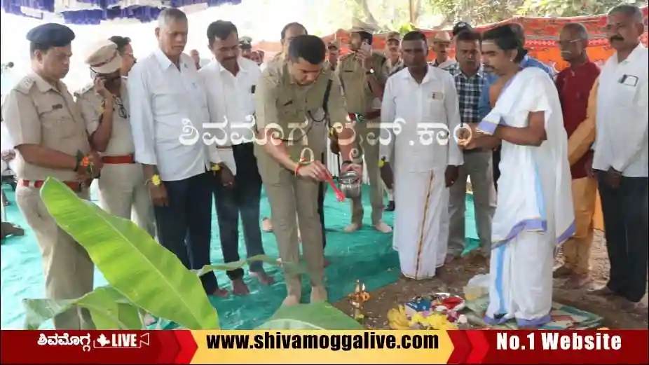 Retired-police-bhavana-pooje-at-Shimoga-DAR-Ground