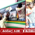 ಶಿವಮೊಗ್ಗದಲ್ಲಿ ಬಸ್ ಮೇಲಿನ ಗುಟ್ಕಾ ಜಾಹೀರಾತು ಕಿತ್ತೆಸೆದು ಆಕ್ರೋಶ, ಪಟಾಕಿ ಸಿಡಿಸಿ ಸಂಭ್ರಮ 1 Karave-workers-remove-advertisements-from-ksrtc-buses.