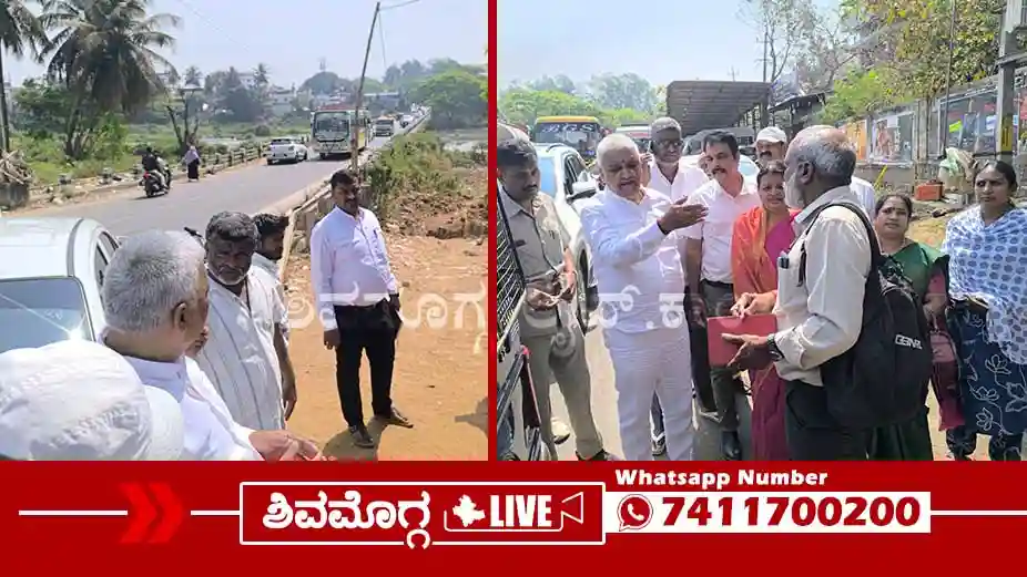 MLA-BK-Sangameshwara-visit-Bhadravathi-New-Bridge-Site.