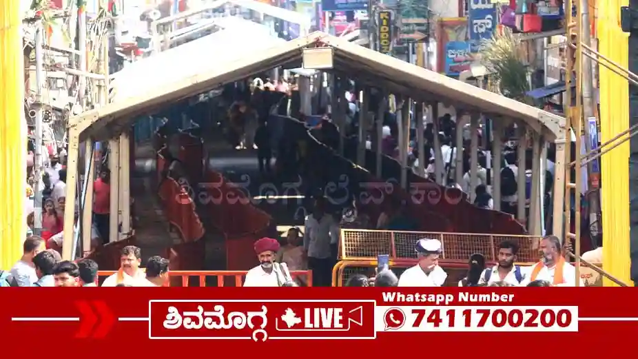 ಮಾರಿಕಾಂಬ ಜಾತ್ರೆಗೆ ಕ್ಷಣಗಣನೆ, ಗಾಂಧಿ ಬಜಾರ್ನಲ್ಲಿ ದೇವಿ ದರ್ಶನಕ್ಕೆ ಹೇಗಿದೆ ವ್ಯವಸ್ಥೆ? ಇಲ್ಲಿದೆ ಕಂಪ್ಲೀಟ್ ಡಿಟೇಲ್ಸ್ 1 Kote-Marikamba-Jathre-German-Tent-at-gandhi-bazaar