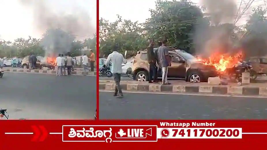 Duster-Car-incident-near-Alkola-in-Shimoga-city.