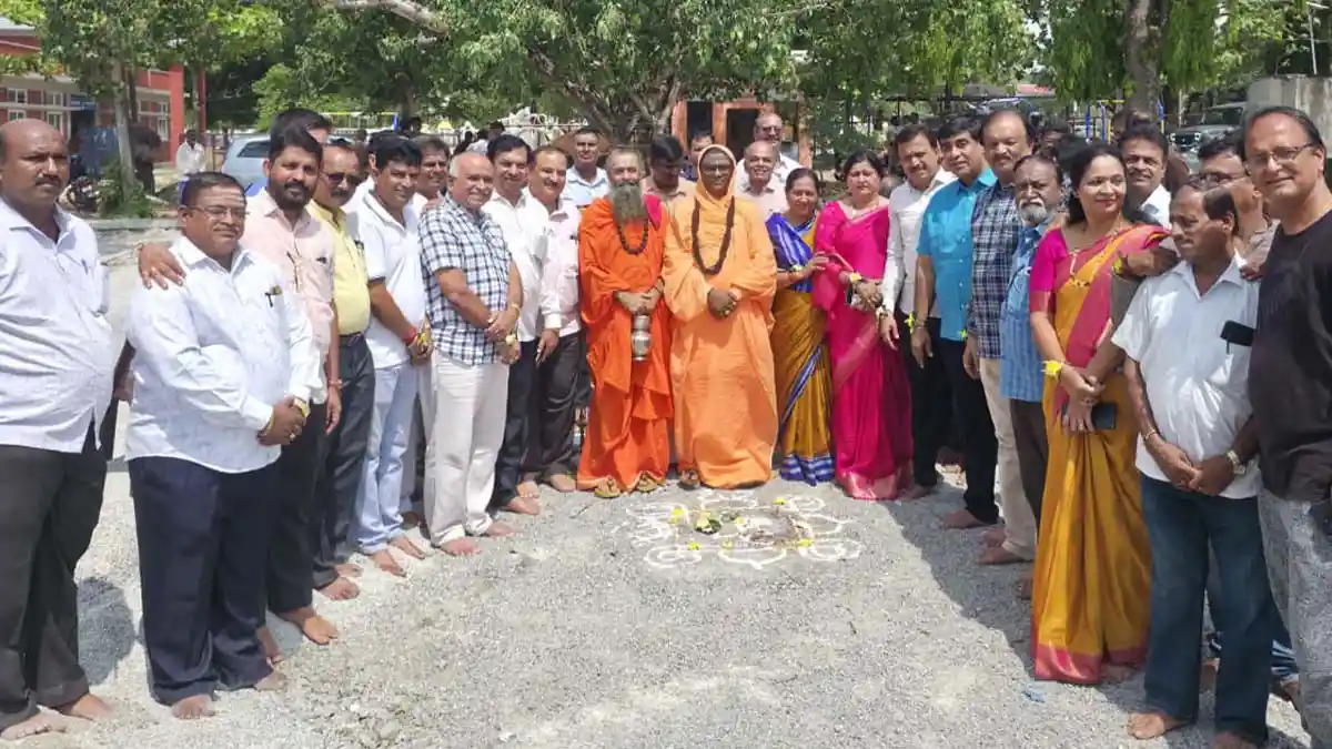 Adda-Pallaki-Utsava-Bhoomi-Pooje-at-Freedom-Park-in-Shimoga.