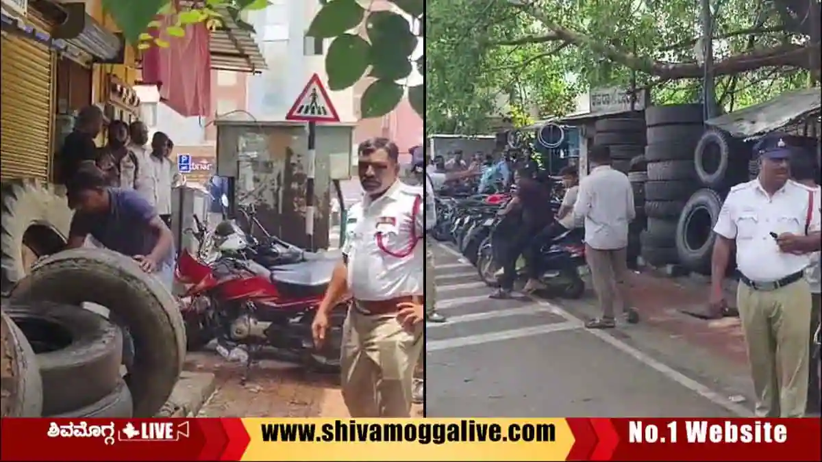 Traffic-Police-clears-footpath-and-road-at-Garden-Area-1st-cross