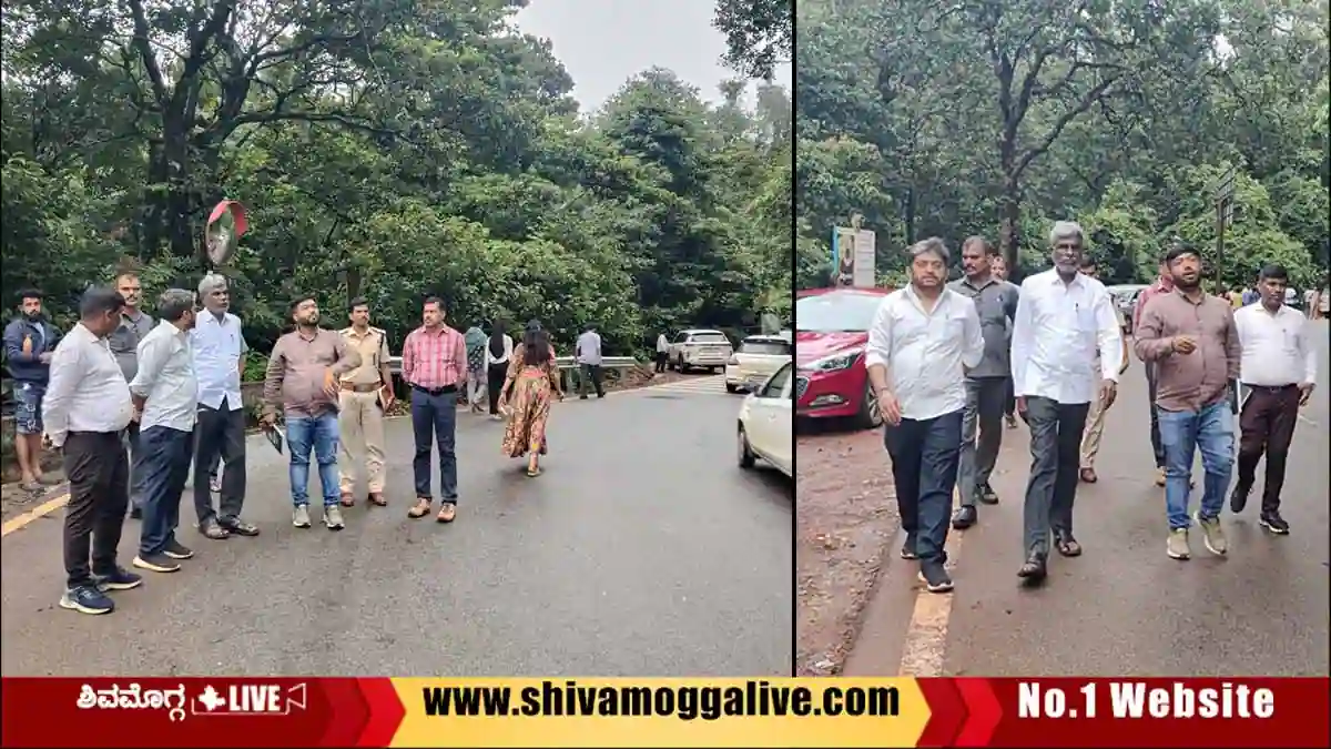 MP-Kota-Srinivasa-Poojary-visit-Agumbe-Ghat