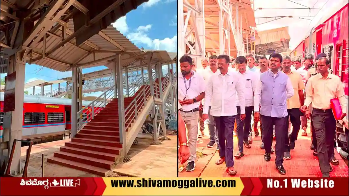 Shimoga-MP-BY-Raghavendra-Visit-Talaguppa-Railway-Station