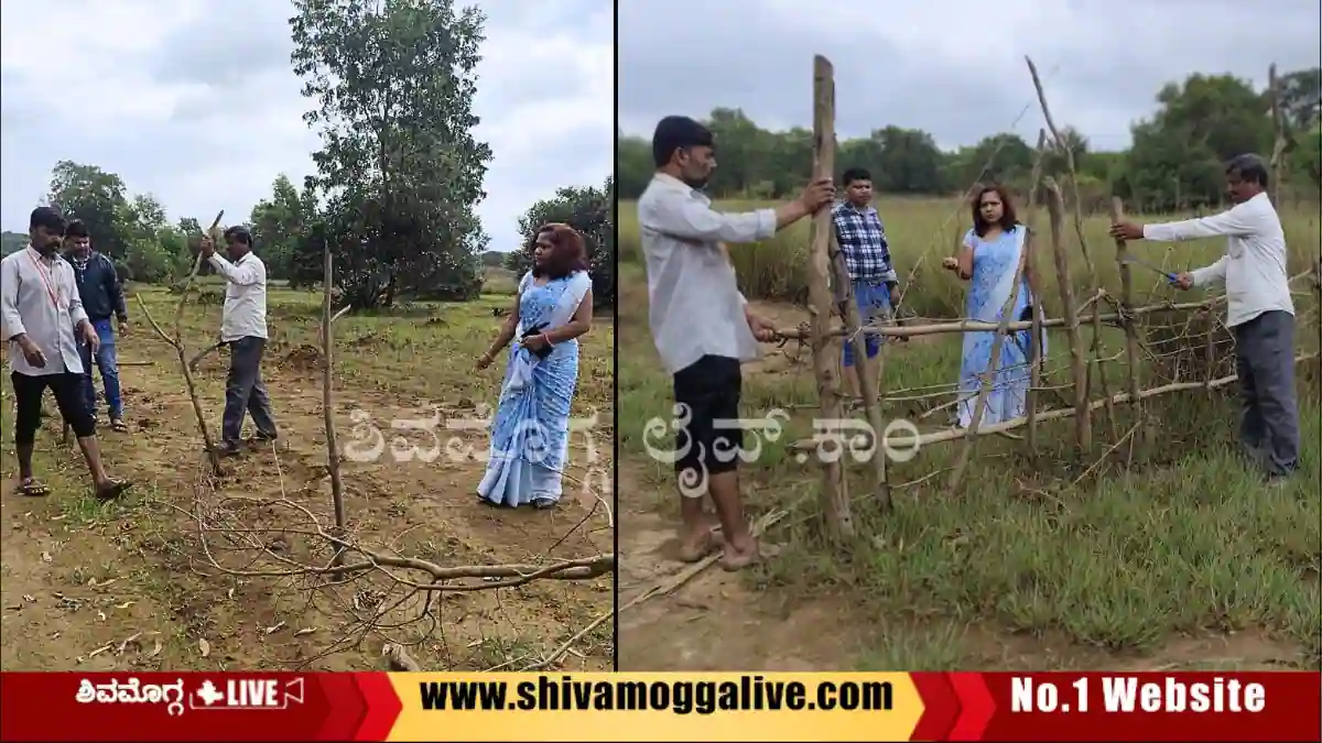 ತಹಶೀಲ್ದಾರ್ ನೇತೃತ್ವದಲ್ಲಿ ಕಾರ್ಯಾಚರಣೆ, ಒತ್ತುವರಿ ತೆರವು, ಖಡಕ್ ಎಚ್ಚರಿಕೆ 1 Thasildha-Dr-Prathiba-Raid-on-Talaguppa-Encroachment.