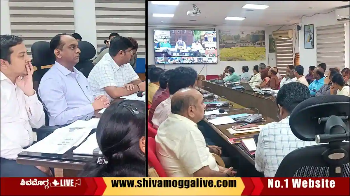 ಸಿಎಂ ಜೊತೆಗೆ ಶಿವಮೊಗ್ಗ ಡಿಸಿ ವಿಡಿಯೋ ಕಾನ್ಫರೆನ್ಸ್, ಬಳಿಕ ದಿಢೀರ್ ಮೀಟಿಂಗ್, ಏನಂದ್ರು ಜಿಲ್ಲಾಧಿಕಾರಿ? 1 Shimoga-DC-Video-Conference-with-Chief-Minister