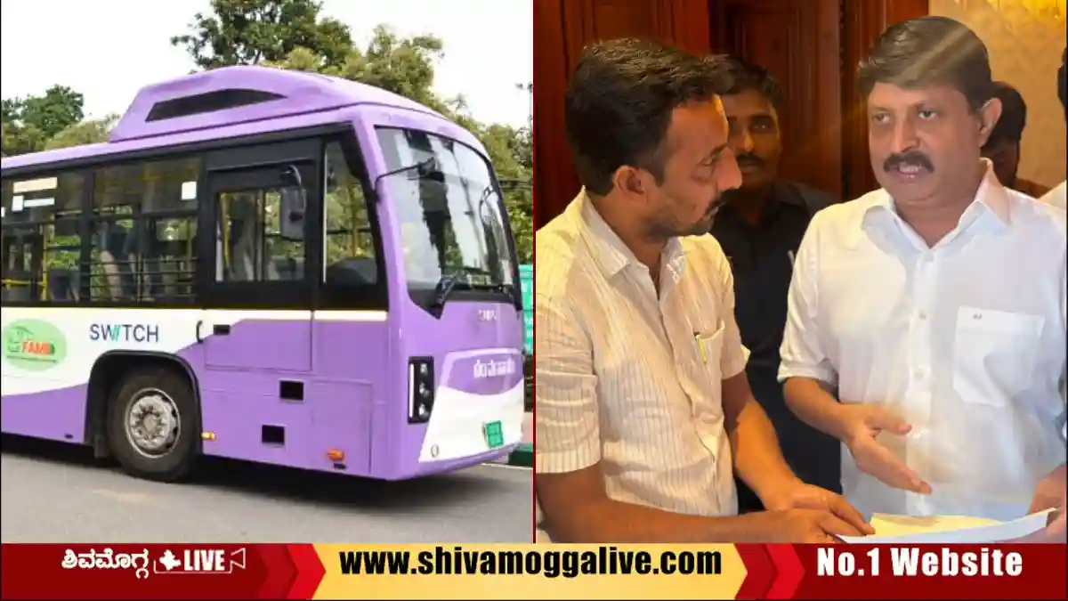ಶಿವಮೊಗ್ಗದಲ್ಲಿ 50 ಇ-ಬಸ್‌ ರಸ್ತೆಗಿಳಿಸುವಂತೆ ಸಾರಿಗೆ ಸಚಿವರಿಗೆ ಚೇತನ್‌ ಒತ್ತಾಯ, ಏನಿದೆ ಮನವಿಯಲ್ಲಿ?