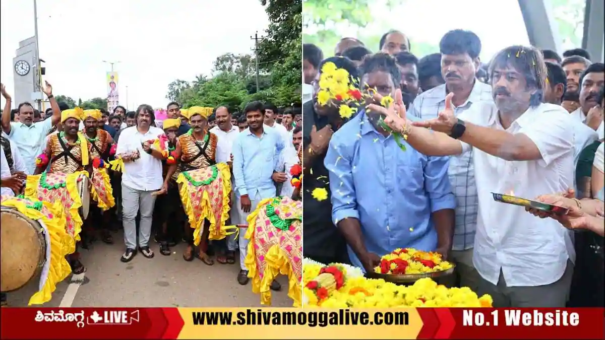 ಸಚಿವ ಮಧು ಬಂಗಾರಪ್ಪಗೆ ಅದ್ಧೂರಿ ಸ್ವಾಗತ, ಎಲ್ಲೆಲ್ಲಿಗೆ ಭೇಟಿ ನೀಡಿದರು ಮಿನಿಸ್ಟರ್?
