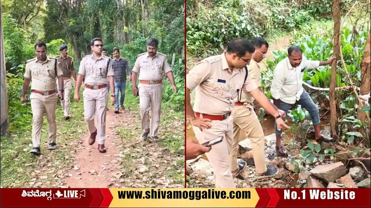 ಜೆರಾಕ್ಸ್ ಮಾಡಿಸಲು ತೆರಳಿದ್ದ ವ್ಯಕ್ತಿ ಹತ್ಯೆ ಕೇಸ್, ಸ್ಥಳಕ್ಕೆ ಎಸ್ಪಿ ಭೇಟಿ, ಏನಿದು ಪ್ರಕರಣ? 1 Shivamogga-SP-Nikhil-B-Visits-Sagara-Rural-incident-spot
