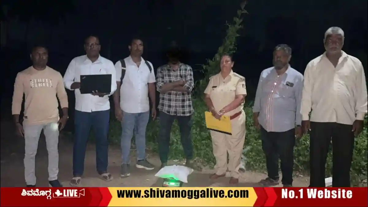 ಭದ್ರಾವತಿಯಲ್ಲಿ ಪೊಲೀಸ್ ದಾಳಿ, ಸೀಗೆಬಾಗಿಯ ಯುವಕ ಅರೆಸ್ಟ್, ಕಾರಣವೇನು? 1 Bhadravathi-Hosamane-police-arrest-one-person