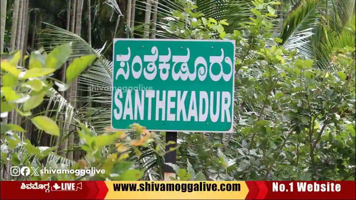 ಸಂತೆ ಕಡೂರಿನಲ್ಲಿ ಮನೆಯ ಹೆಂಚು ತೆಗೆದು ಒಳ ನುಗ್ಗಿದ ಕಳ್ಳರು, ಏನೇನೆಲ್ಲ ಕದ್ದಿದ್ದಾರೆ? 1 Santhe-Kadur-Village-in-Shivamogga-Taluk