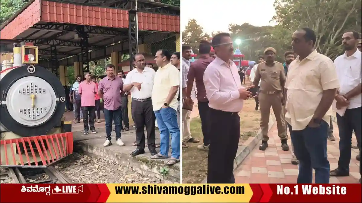 Shivamogga-DC-Prabhulinga-Kavalikatti-visits-Gandhi-Park